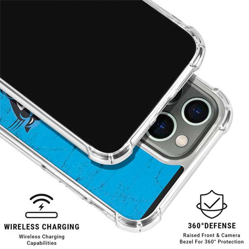 NFL Carolina Panthers Distressed Alternate iPhone 16 Pro Clear Case